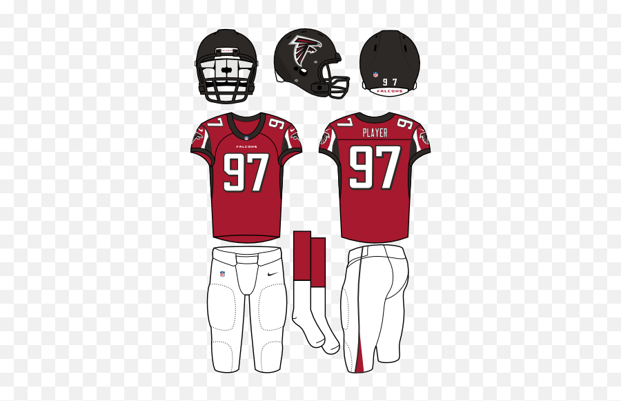 Atlanta Falcons Home Uniform - Atlanta Falcons Home Uniform Png,Atlanta Falcons Logo Png