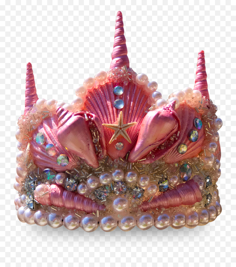 Pink Majestic Mermaid Crown - Transparent Mermaid Crown Png,Pink Crown Png