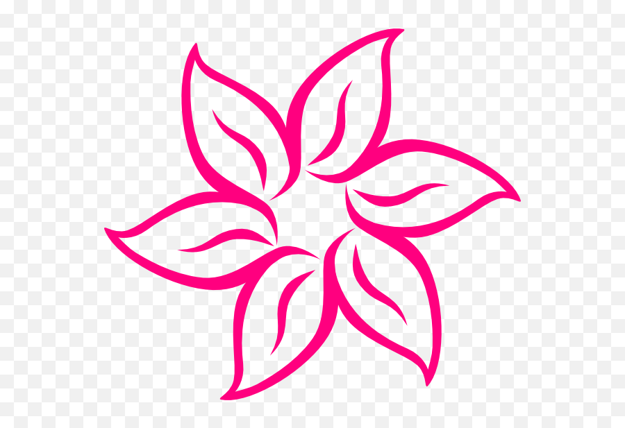 Clipart Flowers Logo - Clipart Simple Flower Outline Png,Flowers Logo