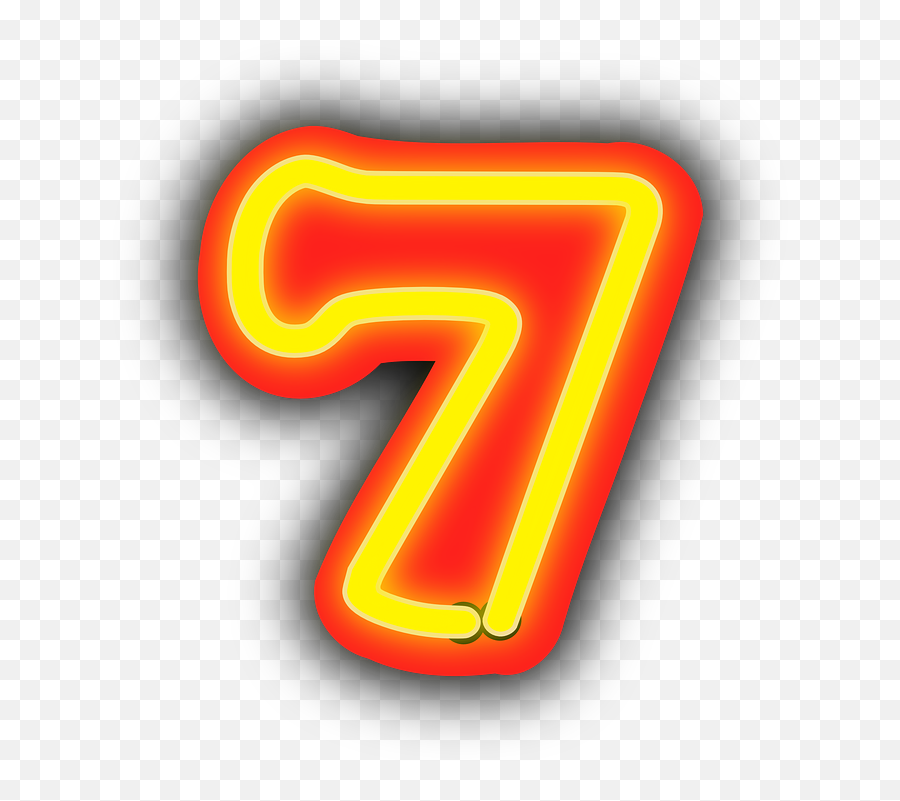 Neon Seven Numbers - 7 Png,Neon Line Png