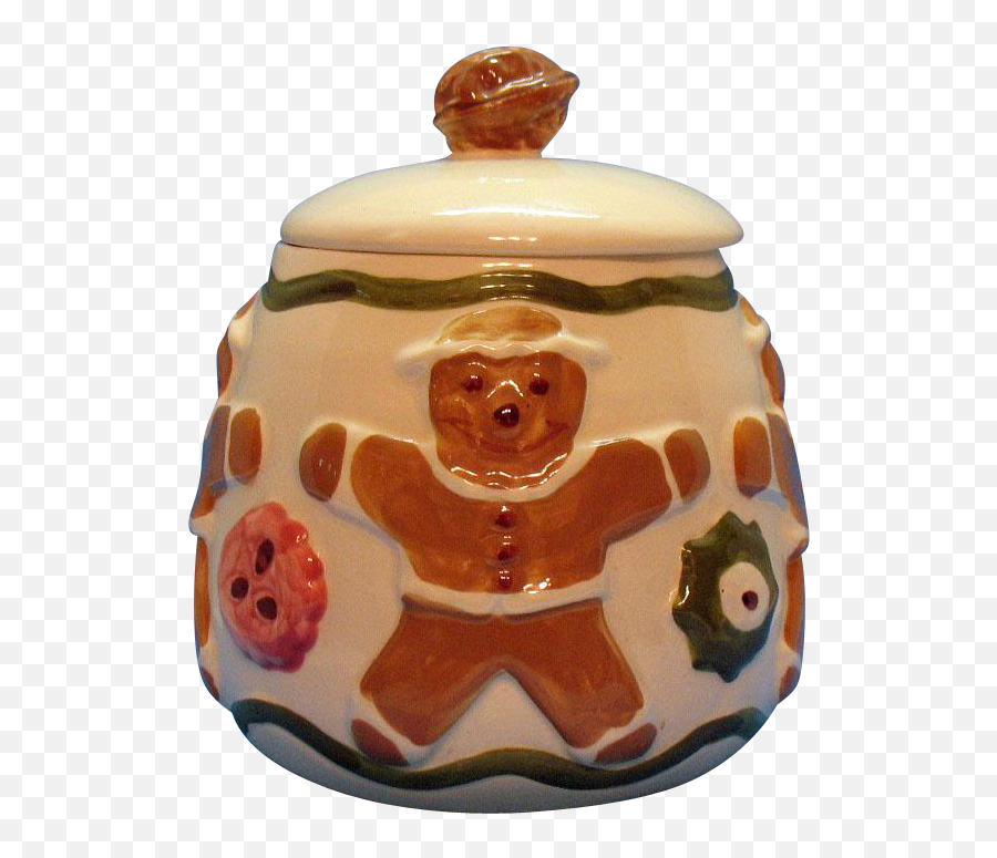 Cookie Jar Png Picture - Antique Cookie Jar With Gingerbread Man,Cookie Jar Png