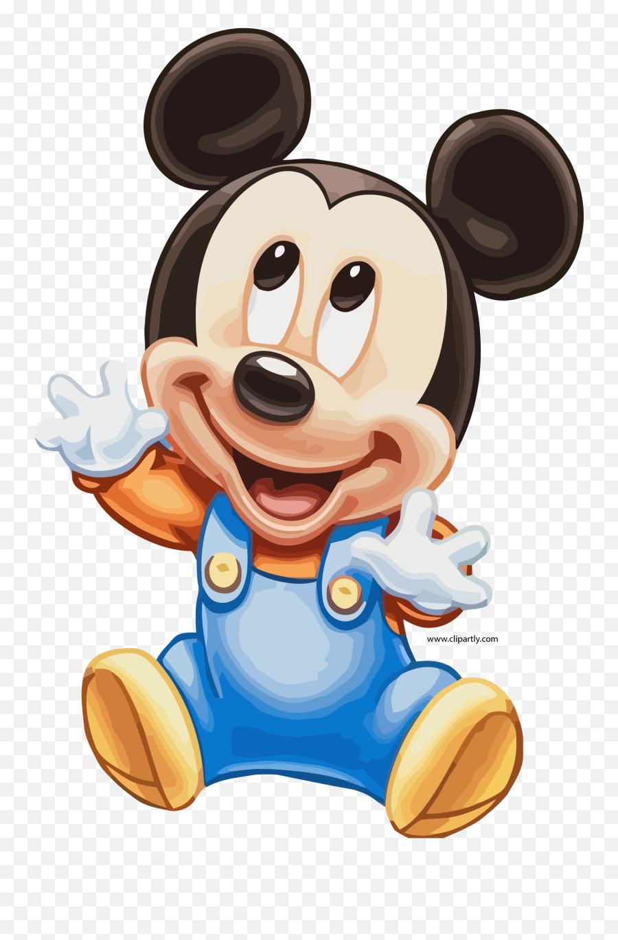 Mickey Excited Clipart Png - Mickey Baby Png,Excited Png