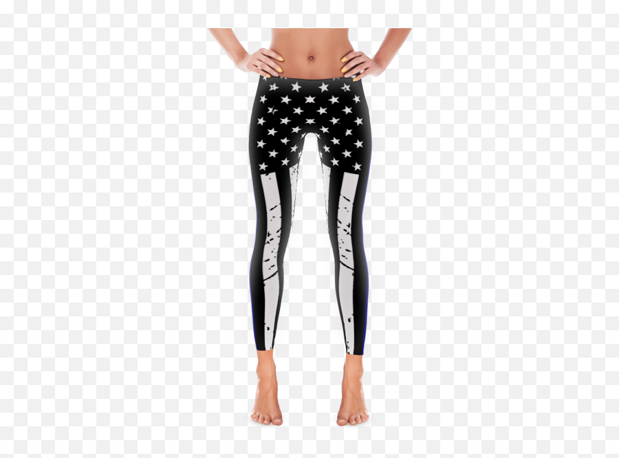 Thin Blue Line Leggings - Vinco Leggings Womens Easter Capri Leggings Png,Thin Blue Line Png