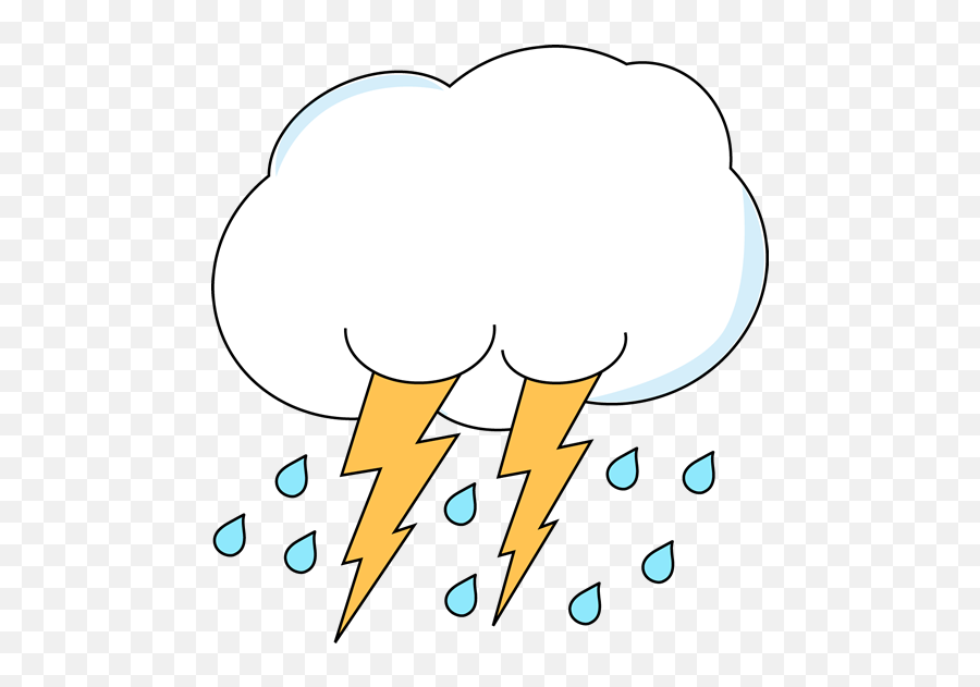 Lightning And Rain Cloud Clip Art - Lightning And Rain Cloud Clip Art Png,Rain Cloud Png