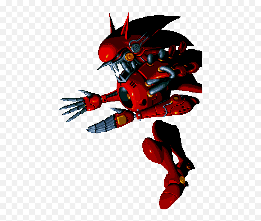 Metal Sonic Kai The Final Boss Of Knuckles Chaotix - Metal Knuckles Chaotix Final Boss Png,Sonic Running Png