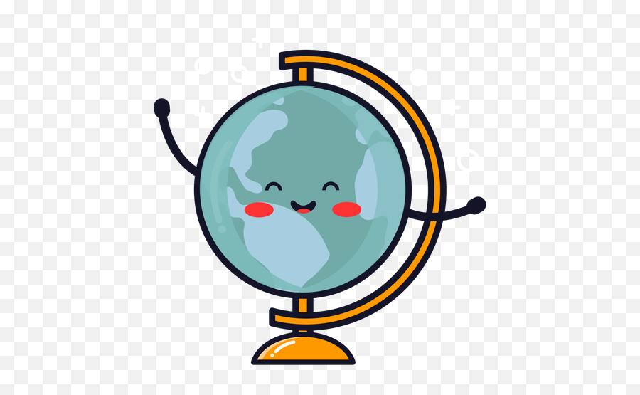 Cute Earth Globe Cartoon - Transparent Png U0026 Svg Vector File Globo Terraqueo Png Transparente,Globe Emoji Png