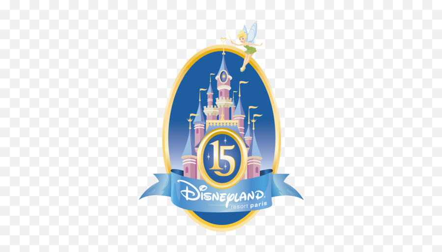 Disneyland Resort Paris 15th - Transparent Disneyland Paris Logo Png,Disneyland Castle Png