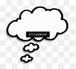 Download Thought Bubble - Transparent Background Caption Clipart png