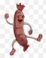 Hand Drawn Friendly Face Sausage - Transparent Png U0026 Svg Illustration,Sausage Png