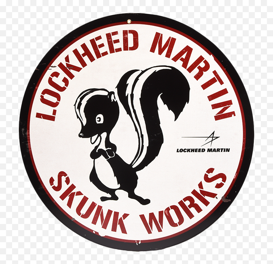 Skunk Works Round Metal Sign - Lockheed Martin Skunk Works Logo Png,Skunk Transparent