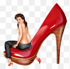 Download Pin Up Girl Png Transparent - High Heels,Pin Up Girl Png