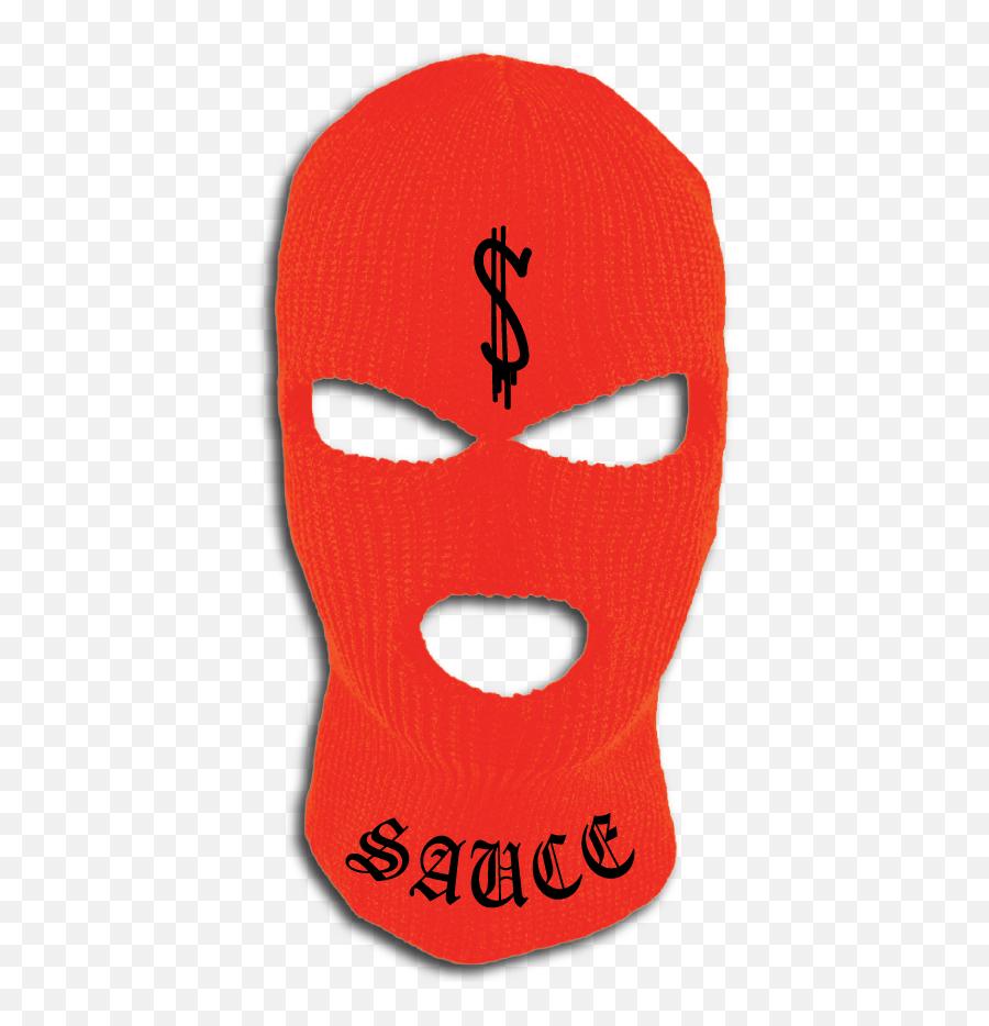 Sauce Ski Mask - Neon Ski Mask Png,Ski Mask Transparent