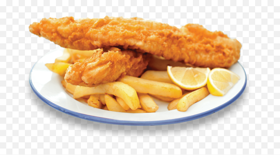 Download The Wigmore All Day Dining - Fish And Chips On A Dish Png,Fried Fish Png