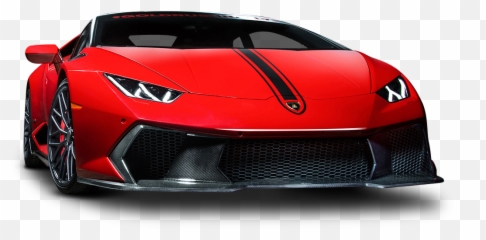 Red Lamborghini Huracan Car Png Image - Huracán