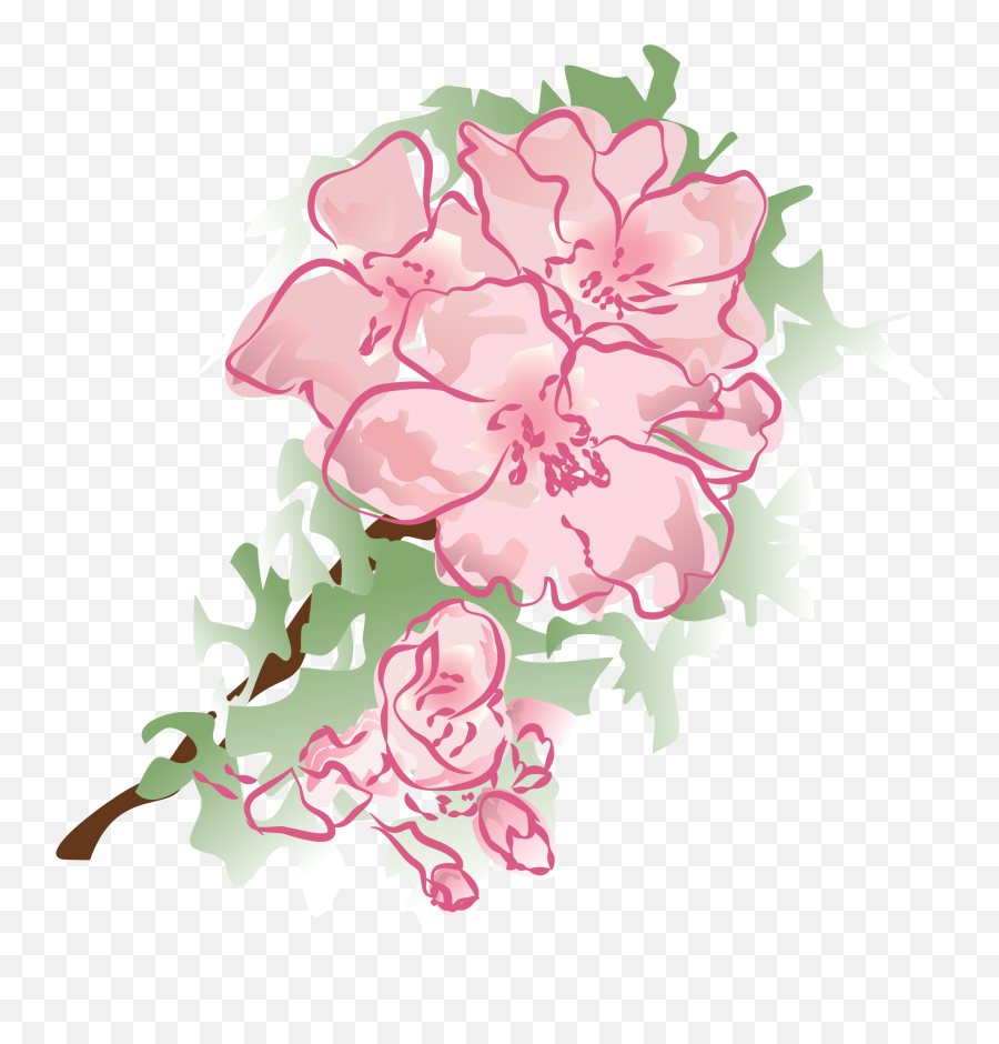 Library Of Watercolor Flower Clipart - Watercolor Pink Flower Transparent Png,Watercolor Flower Png
