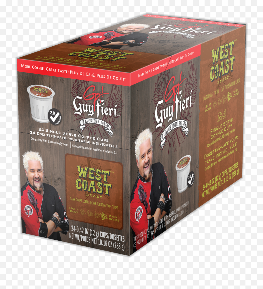 Guy Fieri West Coast Roast Coffee Keurig - Compatible Cup Png,Guy Fieri Transparent