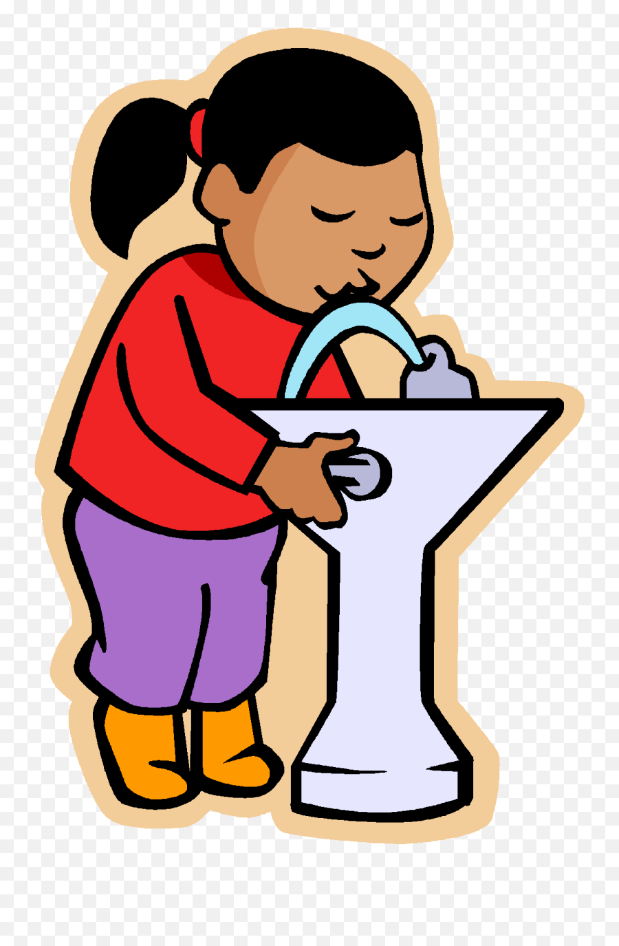 May I Go To Drink Water Clipart - Drink Water Fountain Clip Art Drinking Water Fountain Png,Fountain Drink Png