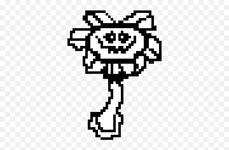 Angry Flowey Pixel Art Maker - Illustration Png,Flowey Png