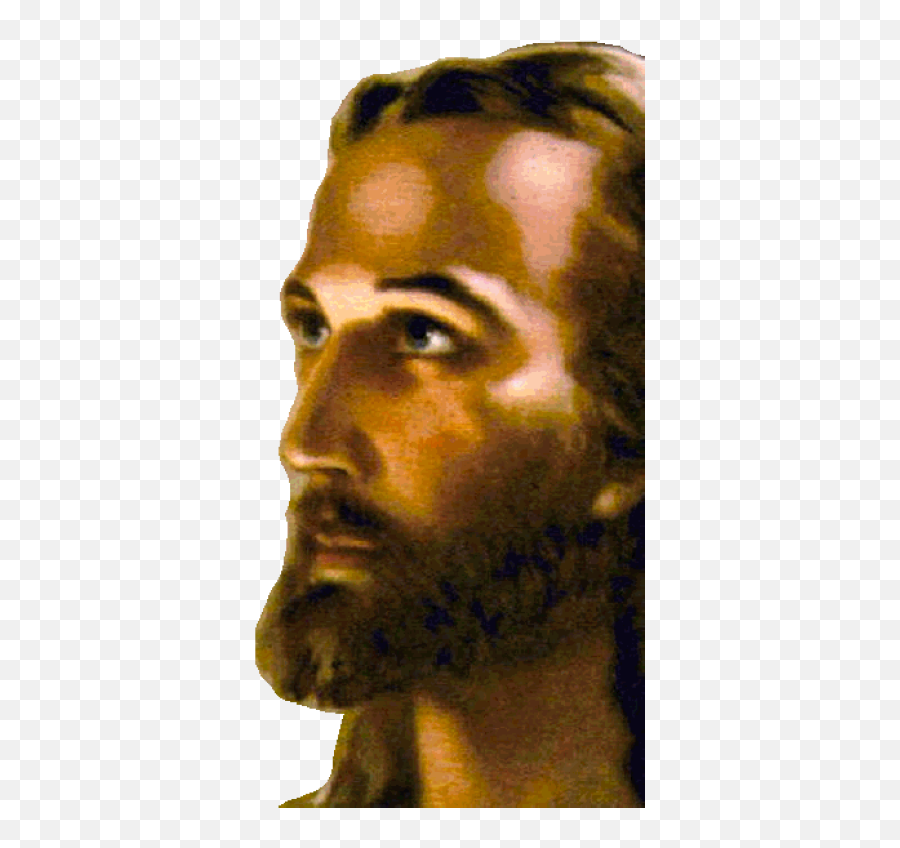 Face Of - Painting Jesus Side Face Png,Jesus Face Png