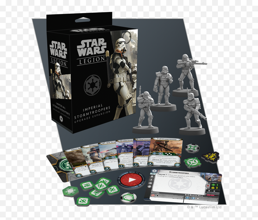 Enhanced Infantry - Fantasy Flight Games Star Wars Legion Imperial Stormtroopers Upgrade Expansion Png,Stormtrooper Icon