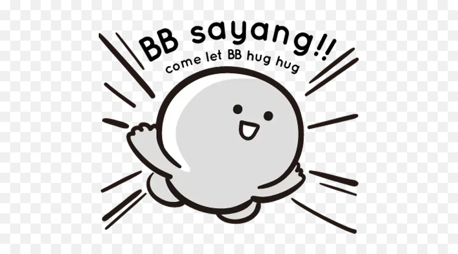 Bbmochi Whatsapp Stickers - Hug Sticker Whatsapp Png,Whatsapp Hug Icon