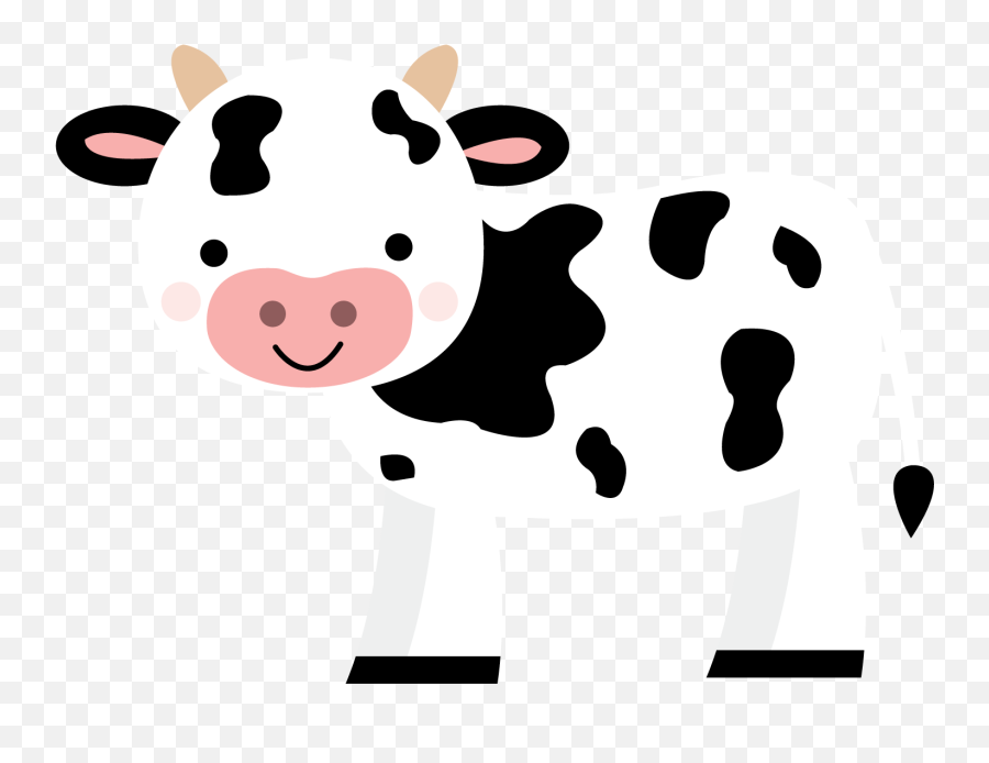 Farm Animals Cute Cow Png - Transparent Cute Cow Png,Vaca Png
