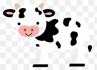 Farm Animals Cute Cow Png - Transparent Cute Cow Png,Vaca Png
