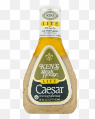 Kenu0027s Steak House Lite Caesar Salad Dressing 16 Ounce Bottle - png