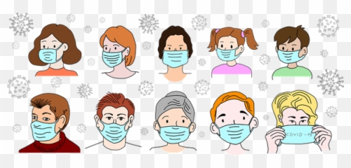 How To Combat Side Effects Of Wearing Mask - Craniofacial Ilustrasi Orang Memakai Masker png