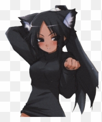 Largest Collection Of Free - toEdit Stickers PicsArt Anime Cat Black Girls png