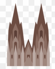 Cologne Cathedral Icon In Color Style - Kölner Dom Png