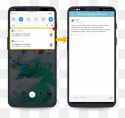 How To Set Up A Bulletin Board Post Alarm - Smart Device png