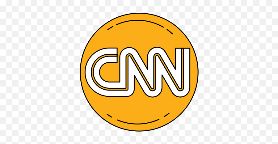 Cnn Logo Media Network Orange Icon - Bulat Png,Cnn Logo Png