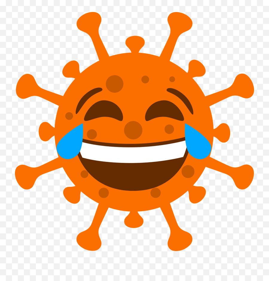 Corona Laugh Orange - Free Vector Graphic On Pixabay Virus Symbol Png,Immune System Icon