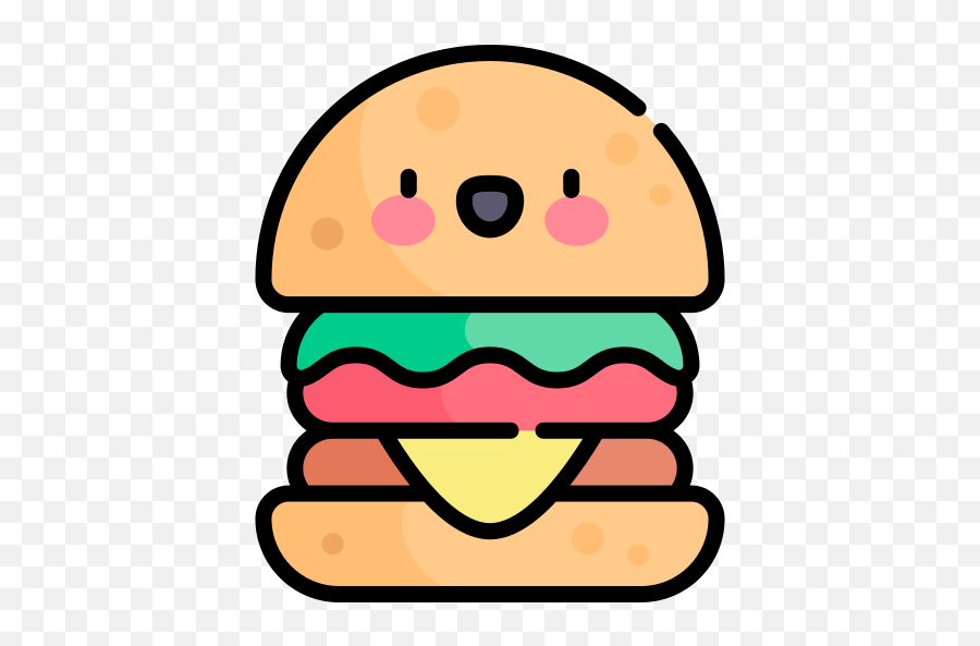 Hamburger - Free Food And Restaurant Icons Happy Png,Free Hamburger Icon