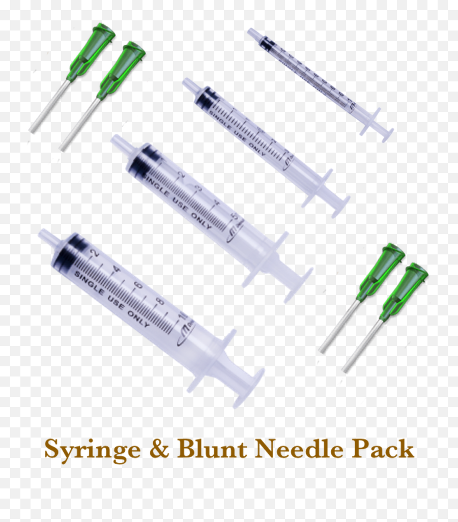Syringe And Blunt Needle Pack - Luer Slip Tip Syringe Png,Syringe Transparent Background