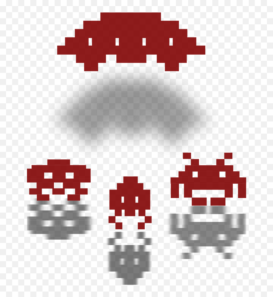 How To Set Use Retro Atack Clipart - Space Invaders Flying Saucer Png,Atari 2600 Logo