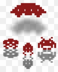 How To Set Use Retro Atack Clipart - Space Invaders Flying Saucer png