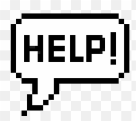 Help Pixel Speech Bubble Art Maker - Speech Bubble Gif png