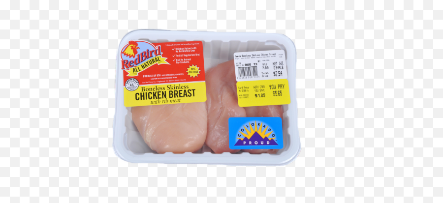 King Soopers - Red Bird Chicken Breasts Boneless U0026 Skinless 23 Per Pack 1 Pkg Veal Png,Chicken Breast Png