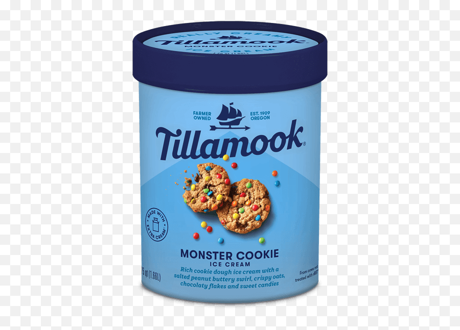 Monster Cookie Ice Cream - Tillamook Tillamook Ice Cream Flavors Png,Cookie Monster Png