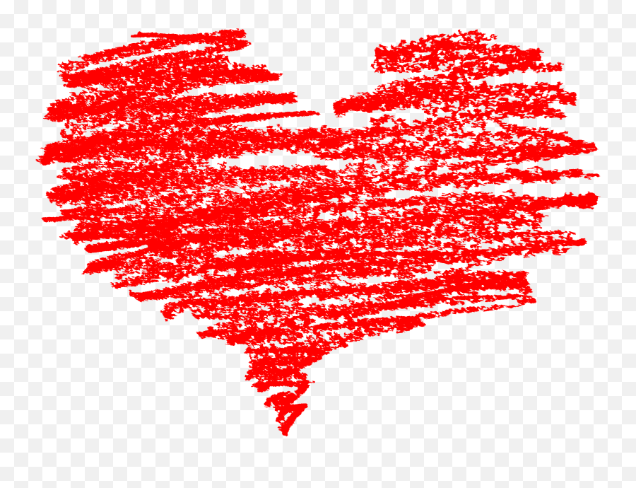 5 Scribble Heart Png Transparent Onlygfxcom - Crayon Heart Transparent Background,Heart Image Png