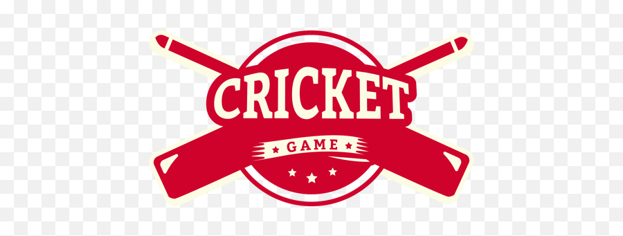 Cricket Game Bat Badge Sticker - Transparent Png U0026 Svg Clip Art,Cricket Png