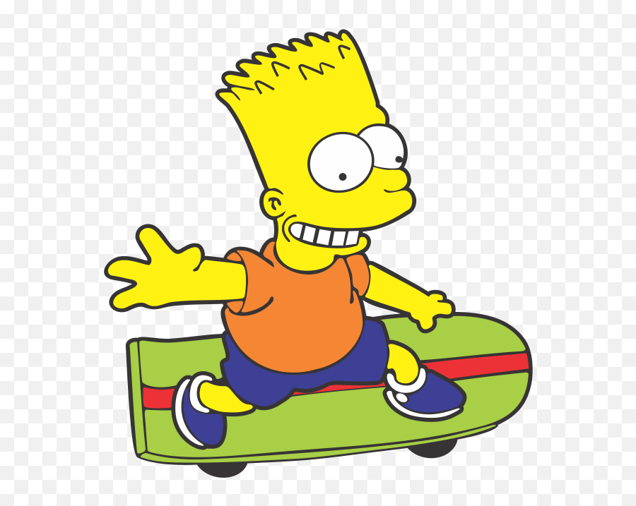 Bart Simpson Skate Pura Arte Adesivos - Bart Simpson Skate Do Bart Simpson Png,Skateboard Transparent Background