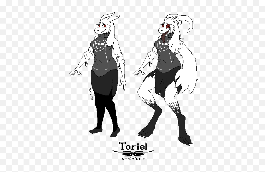 Download Hd Toriel Design As The Secondary Forms Make Their - Split Personality Tale Au Png,Toriel Png