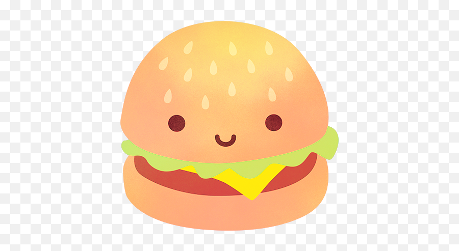 Kawaii Hamburger - Folder Kawaii Icon Png,Hamburger Transparent