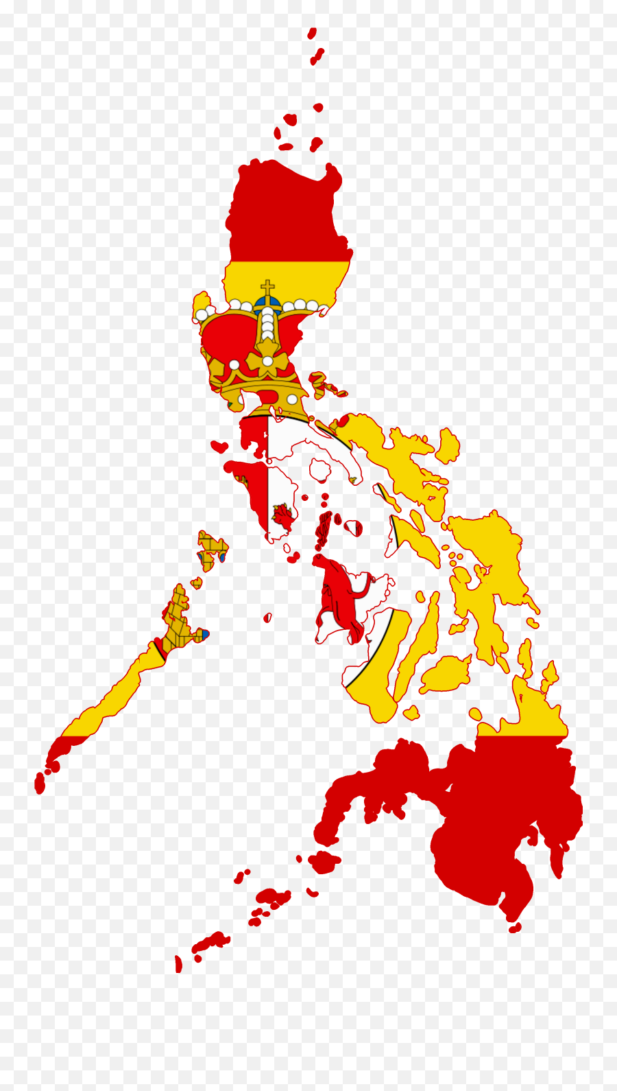 Hd Flag Map Of Spanish East Indies - Spa 1013940 Png Map Of The Philippines,Spain Png