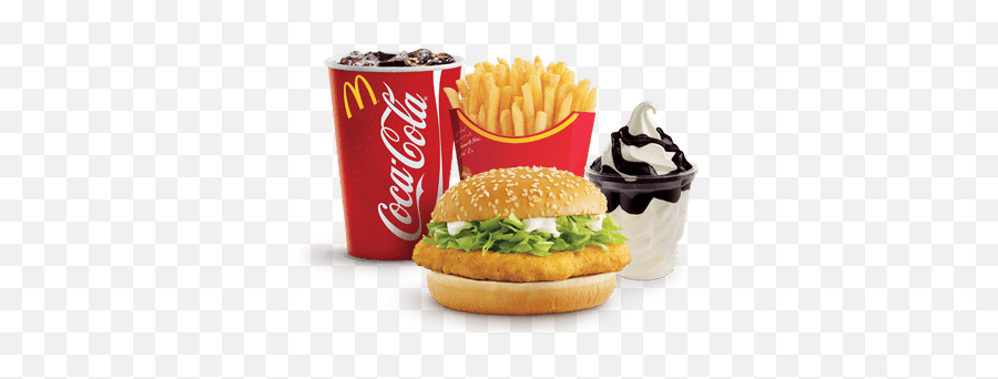 Mcdonaldu0027s Mcchicken Menu With Small Sundae Transparent Png - Mcdonalds Mac Chicken Menu,Mcdonalds Png