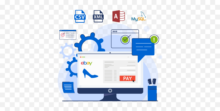 Ebay Scraper Tool Best Data Scraping Services - Microsoft Access Png,Ebay Png