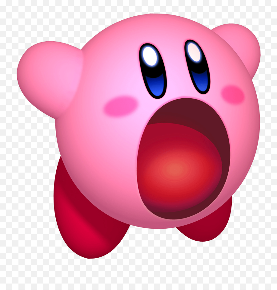 Kirby Mouth Wide Open Transparent Png - Nintendo Character Kirby,Kirby Transparent Background